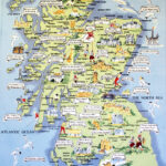 Large Tourist Illustrated Map Of Scotland Scotland United Kingdom