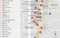 las vegas map best hotels resorts on the strip 1 LAS VEGAS MAP Best Hotels Resorts On The Strip