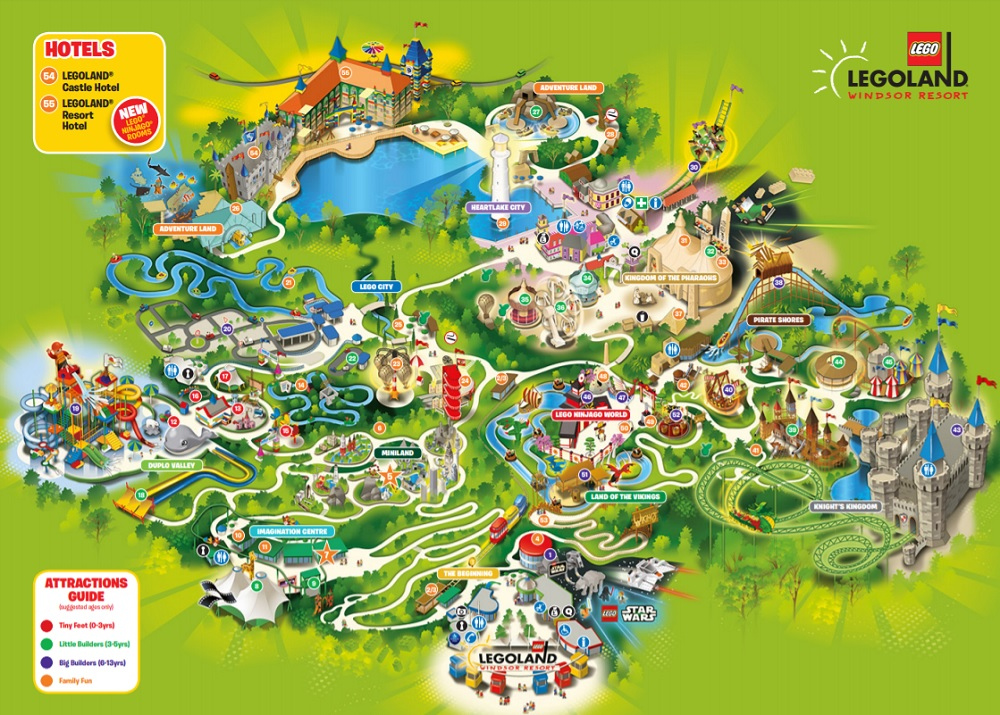 Legoland Windsor Map Printable Printable Map Of The United States