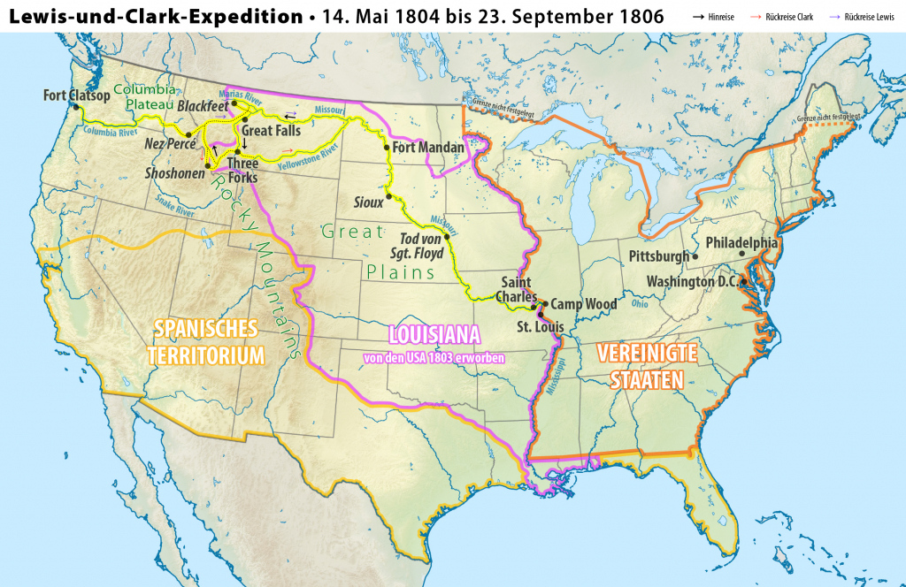 Lewis And Clark Expedition Map Printable Printable Maps
