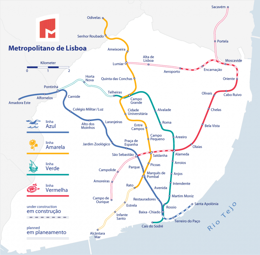 Lisbon Metro Map Printable Printable Maps