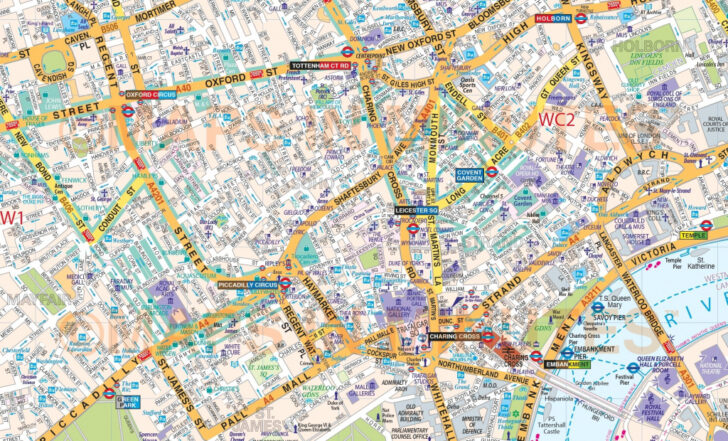 Priontable London Road Map