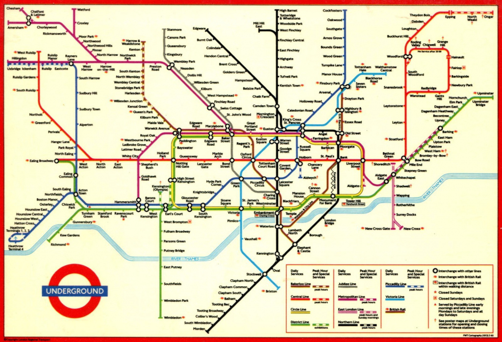London Underground Map Printable Globalsupportinitiative In Printable 