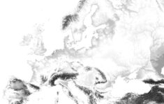 Low Polygon 3D Europe Map