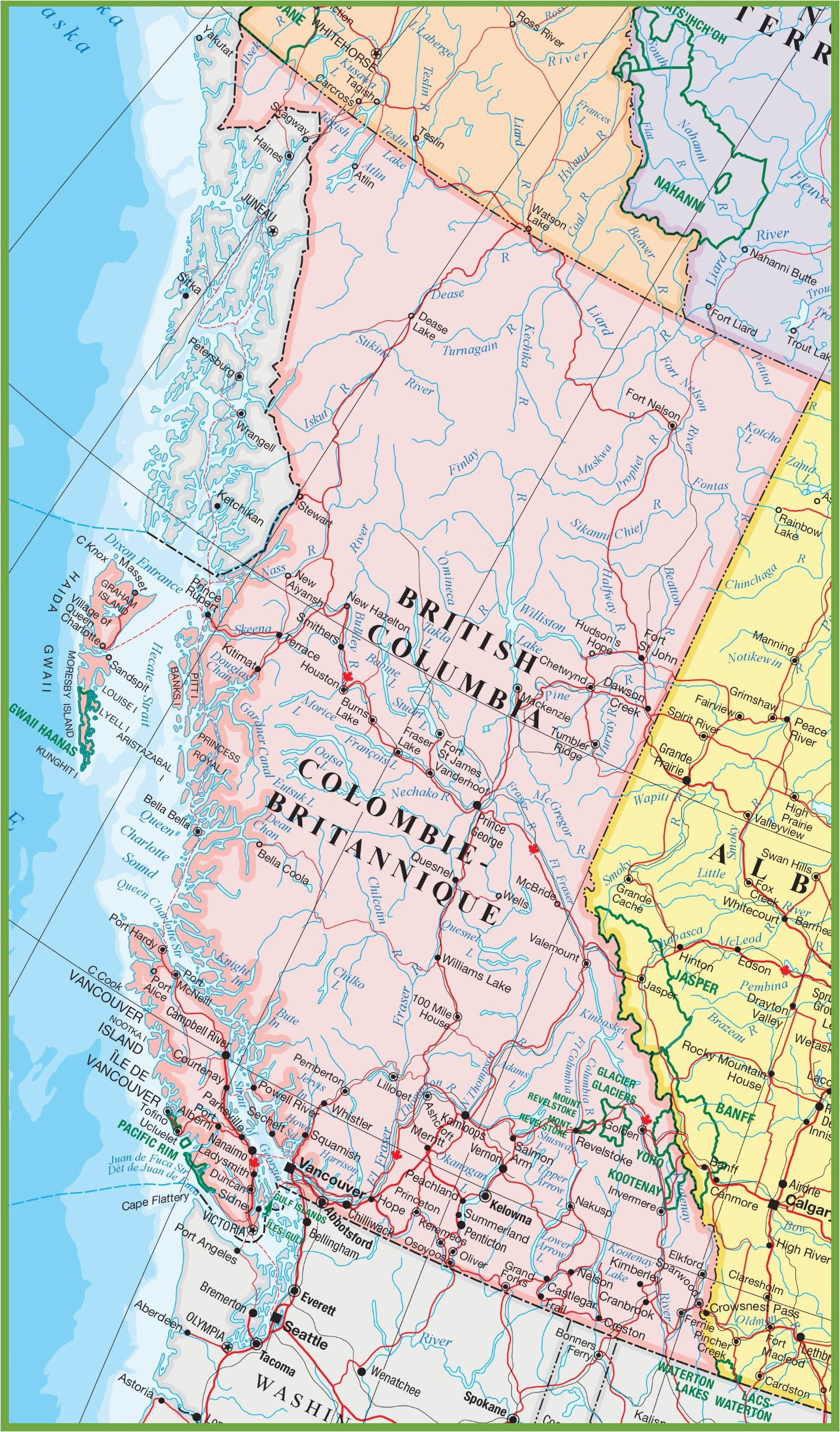 Map Of Alberta Canada With Cities And Towns Secretmuseum