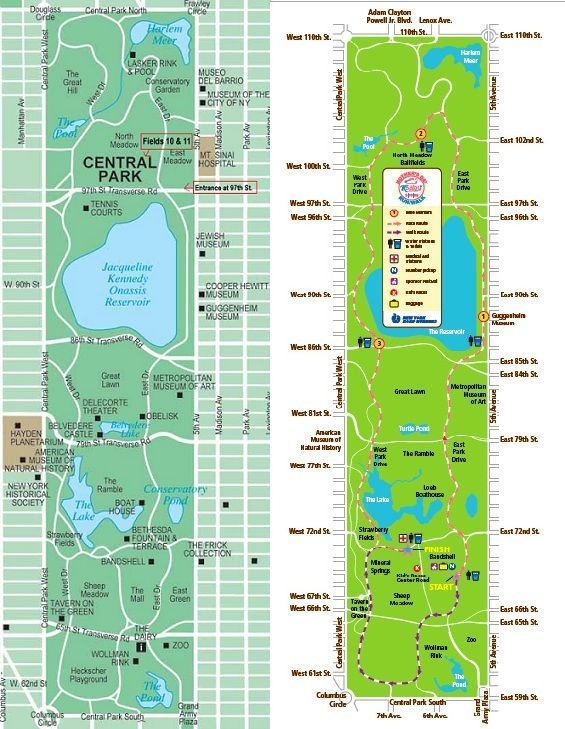 Map Of Central Park Printable Every Year Here I Combined Two 