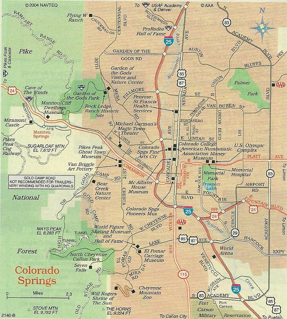 Map Of Colorado Springs 2012 A Somewhat More Detailed Map Flickr