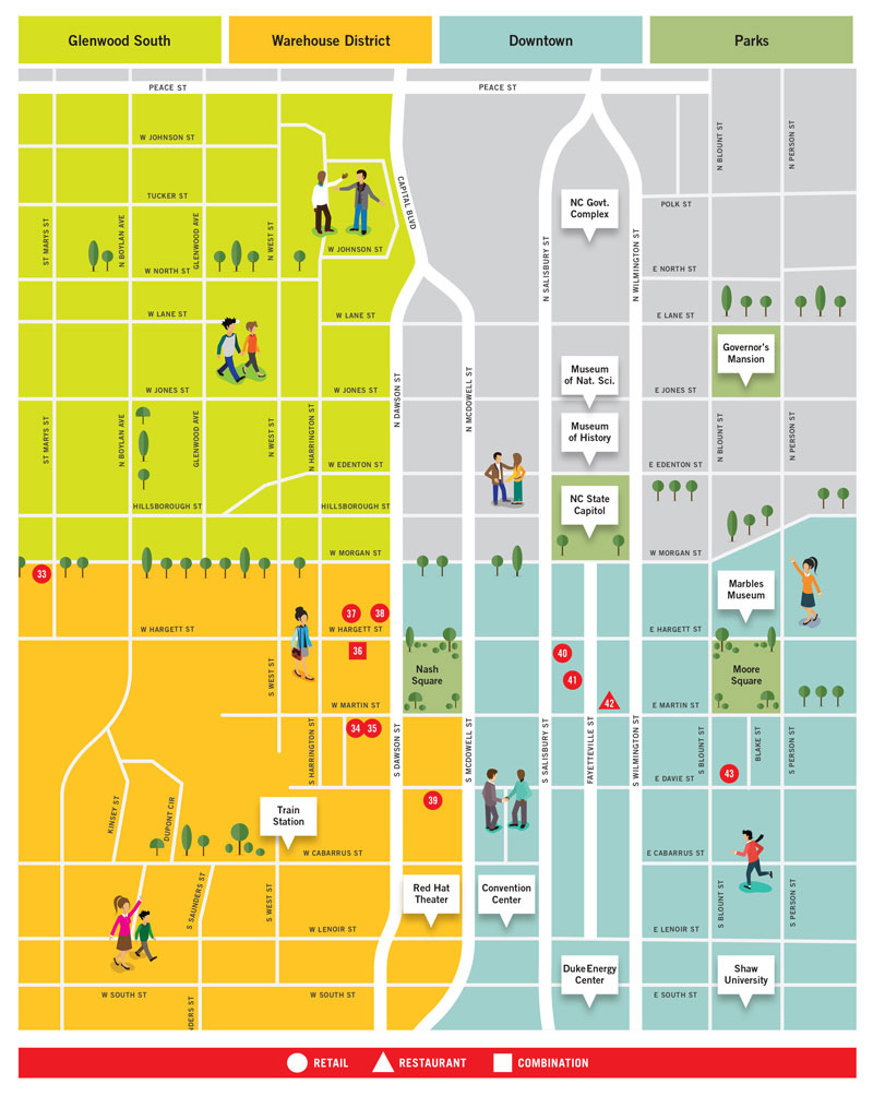 Map Of Downtown Raleigh Nc Maping Resources