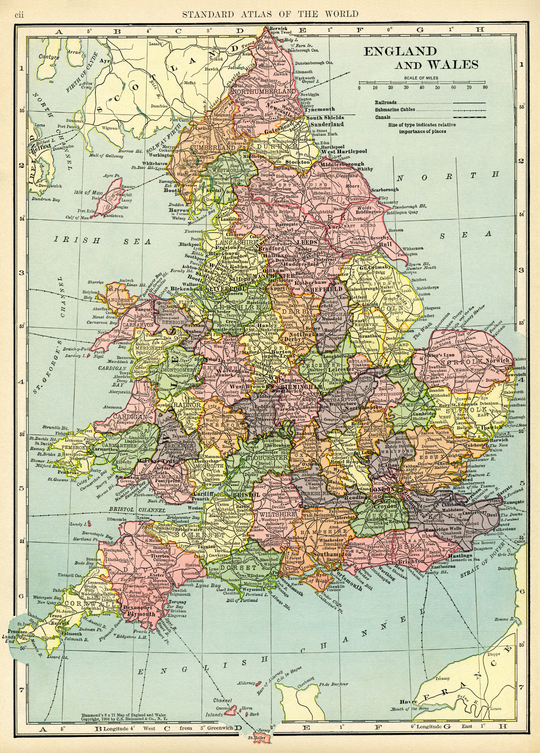 Map Of England And Wales Free Vintage Image Old Design Shop Blog