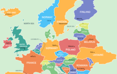 Map Of Europe Labeled With Capitals