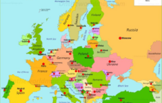 Map Of Europe With Capitals Europe Map Printable Europe Map Map