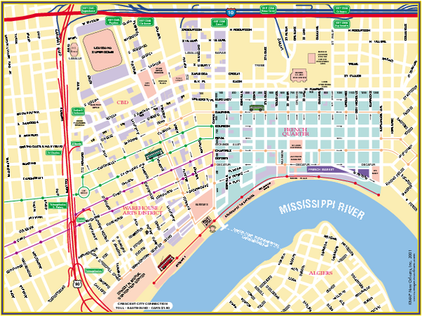 Map Of French Quarter AFP CV