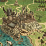 Map Of Hogwarts Poster Harry Potter Graphic Artwork MinaLima