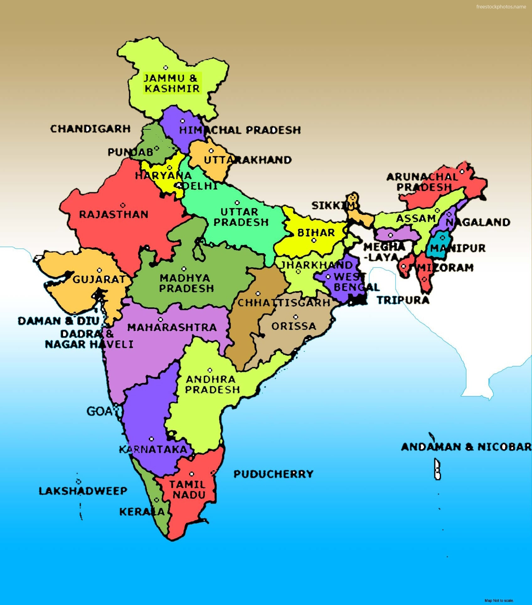 Map Of India Political Oppidan Library