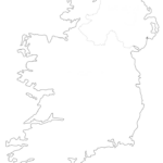 Map Of Ireland Counties Black And White