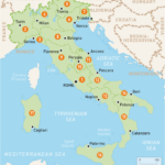 Map Of Italy With Towns And Cities