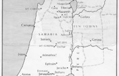 Map Of Jerusalem At The Time Of Jesus Map Showing Palestine In Jesus