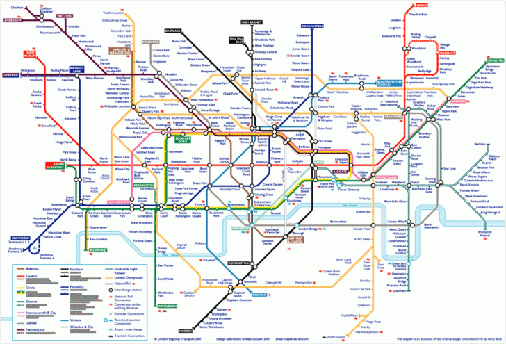 London Underground Map To Print