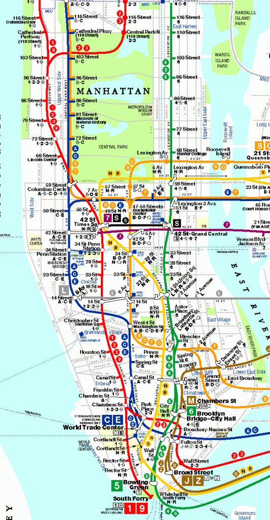 Map Of Manhattan Nyc And Travel Information Download Free Map Of 