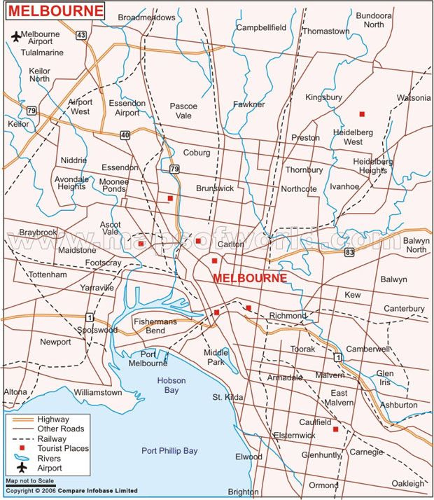 Map Of Melbourne Melbourne Suburbs Melbourne Map