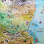 Map Of Narnia Print Printed On 8 5x11 Cardstock Etsy Map Of Narnia