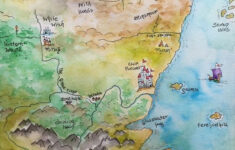 Map Of Narnia Print Printed On 8 5x11 Cardstock Etsy Map Of Narnia