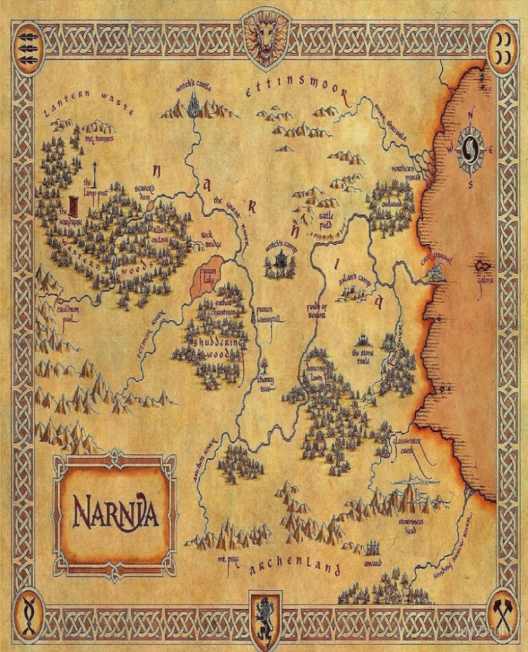 Map Of Narnia Quot Luv2Right Redbubble Printable Map Of Narnia | Adams ...