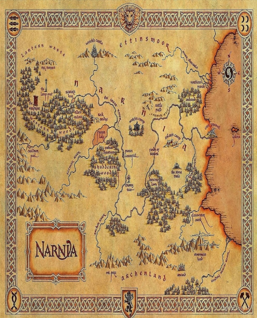Map Of Narnia quot luv2Right Redbubble Printable Map Of Narnia 