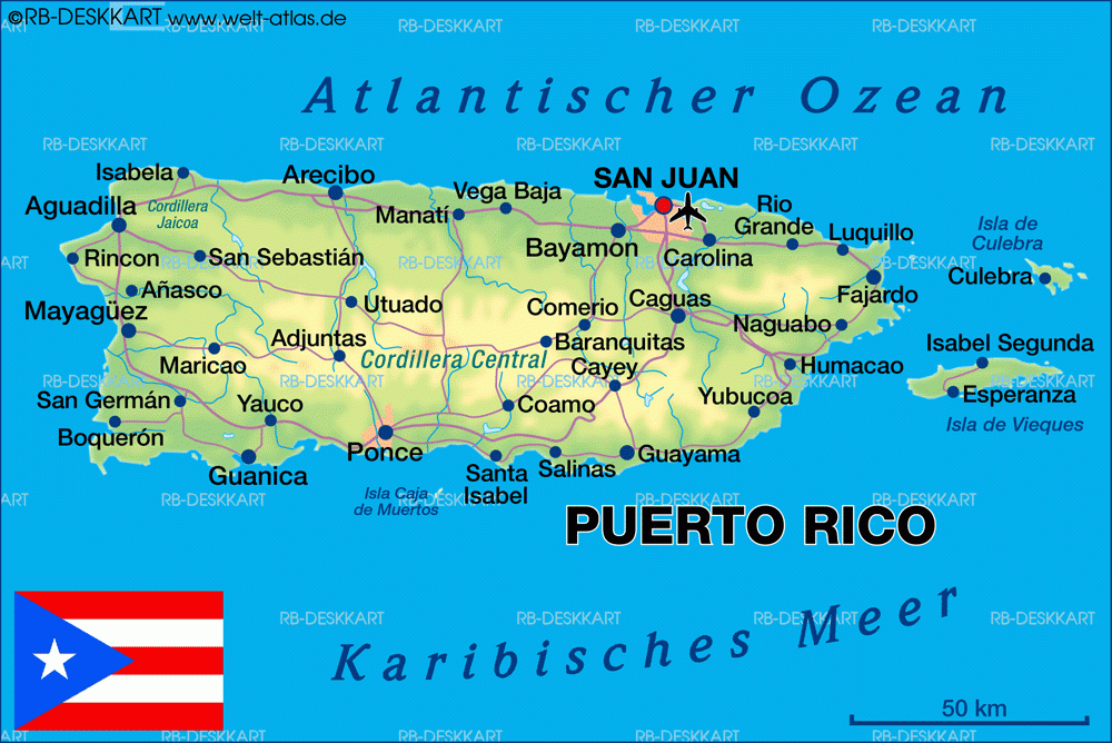 Map Of Puerto Rico ToursMaps