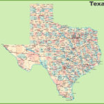 Map Of Texas With All Cities And Towns Secretmuseum