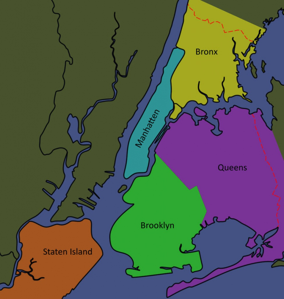 Map Of The 5 Boroughs Printable Printable Maps