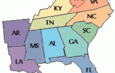 Map Of The Southeast Region Of The United States Printable Map
