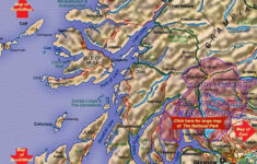 Map Of Trossachs And Argyll Detailed West Of Scotland Map Scotland