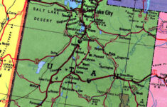Map Of Utah State With Highways Utah State Map With Highways Vidiani