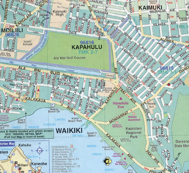 Map Of Waikiki Pictures Map Of Hawaii Cities And Islands