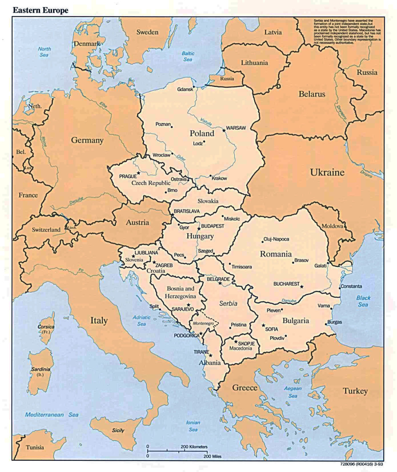 Map Of Western Europe With Capitals Printable Map Of The United States