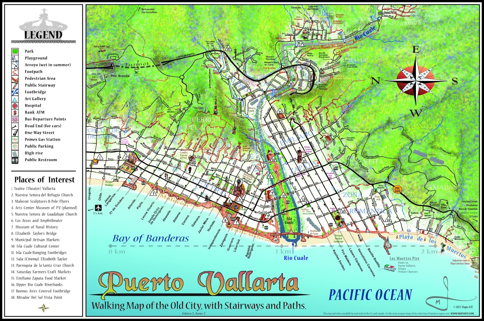 Mapa Jeff Cartography Puerto Vallarta Maps