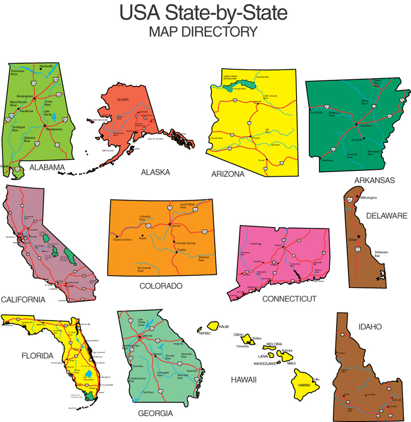 Maps For Design Editable Clip Art PowerPoint Maps US State And 