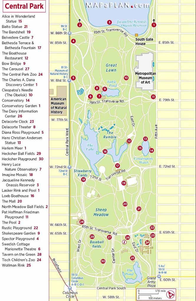 Maps Of New York Top Tourist Attractions Free Printable Central 