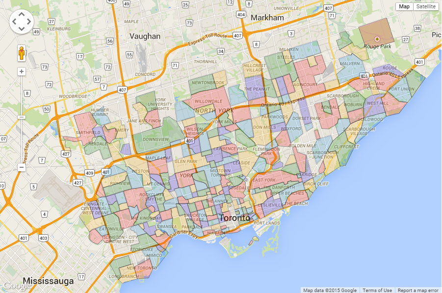 Maps Of Toronto Ontario Canada Free Printable Maps