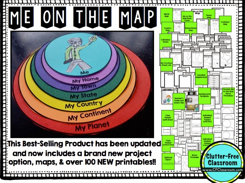 Me On The Map Activities And Printables Clutter Free Classroom