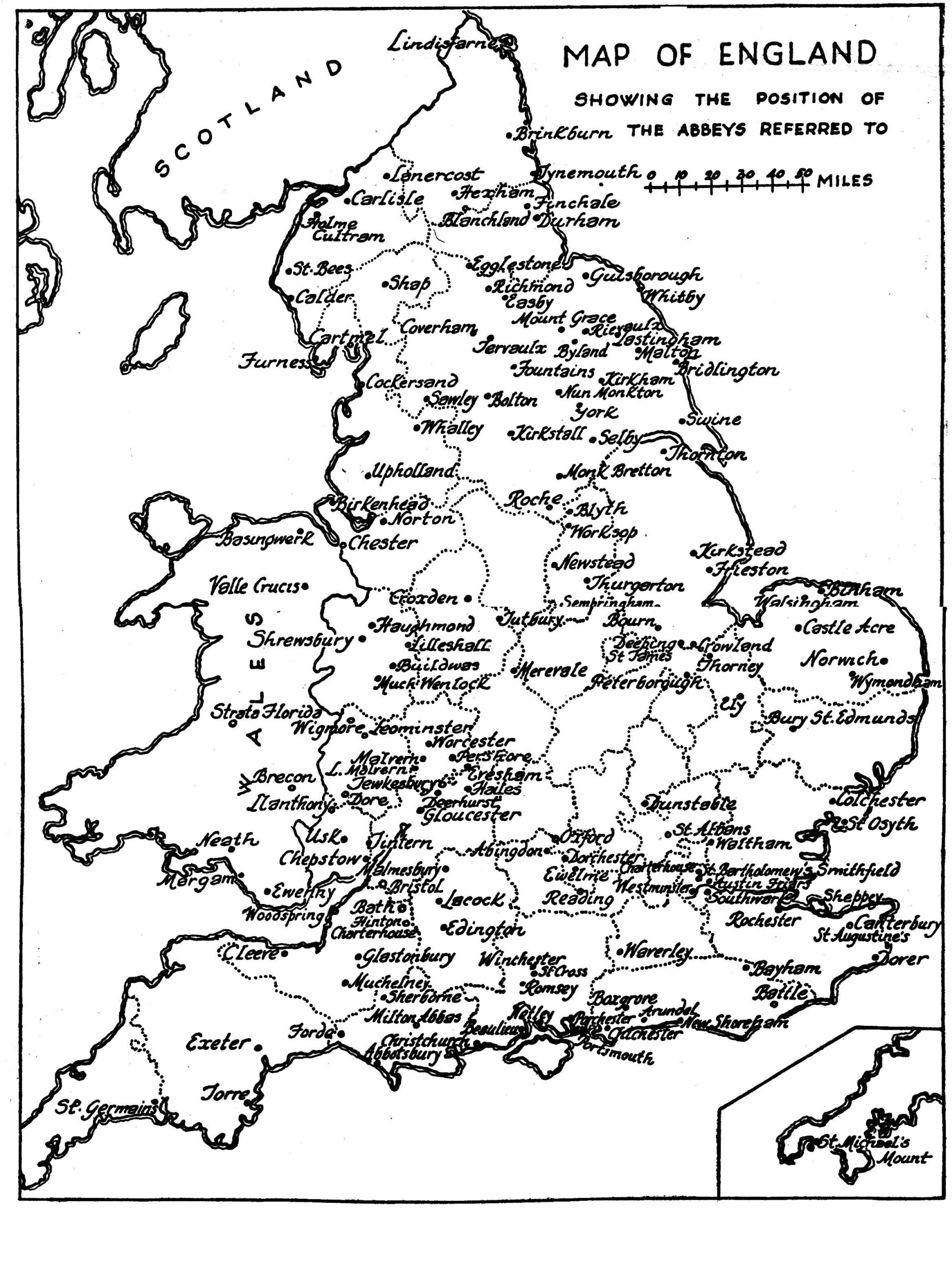 Medieval Abbey 39 s In England Map Of Britain Medieval England Ancient 