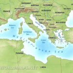 Mediterranean Map Printable Printable Maps