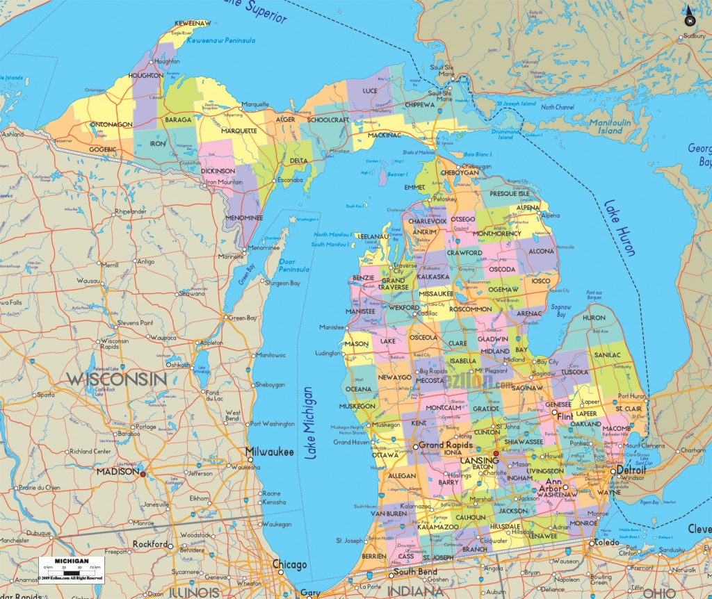 Michigan County Maps Printable Free Printable Maps
