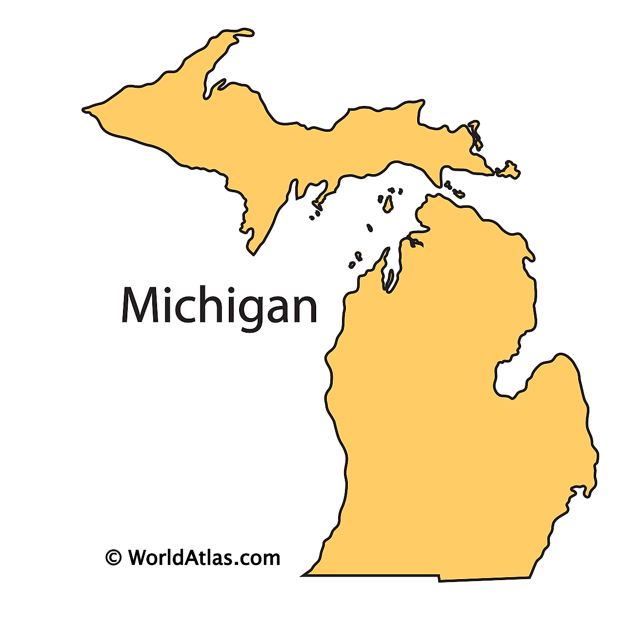 Michigan Maps Facts World Atlas