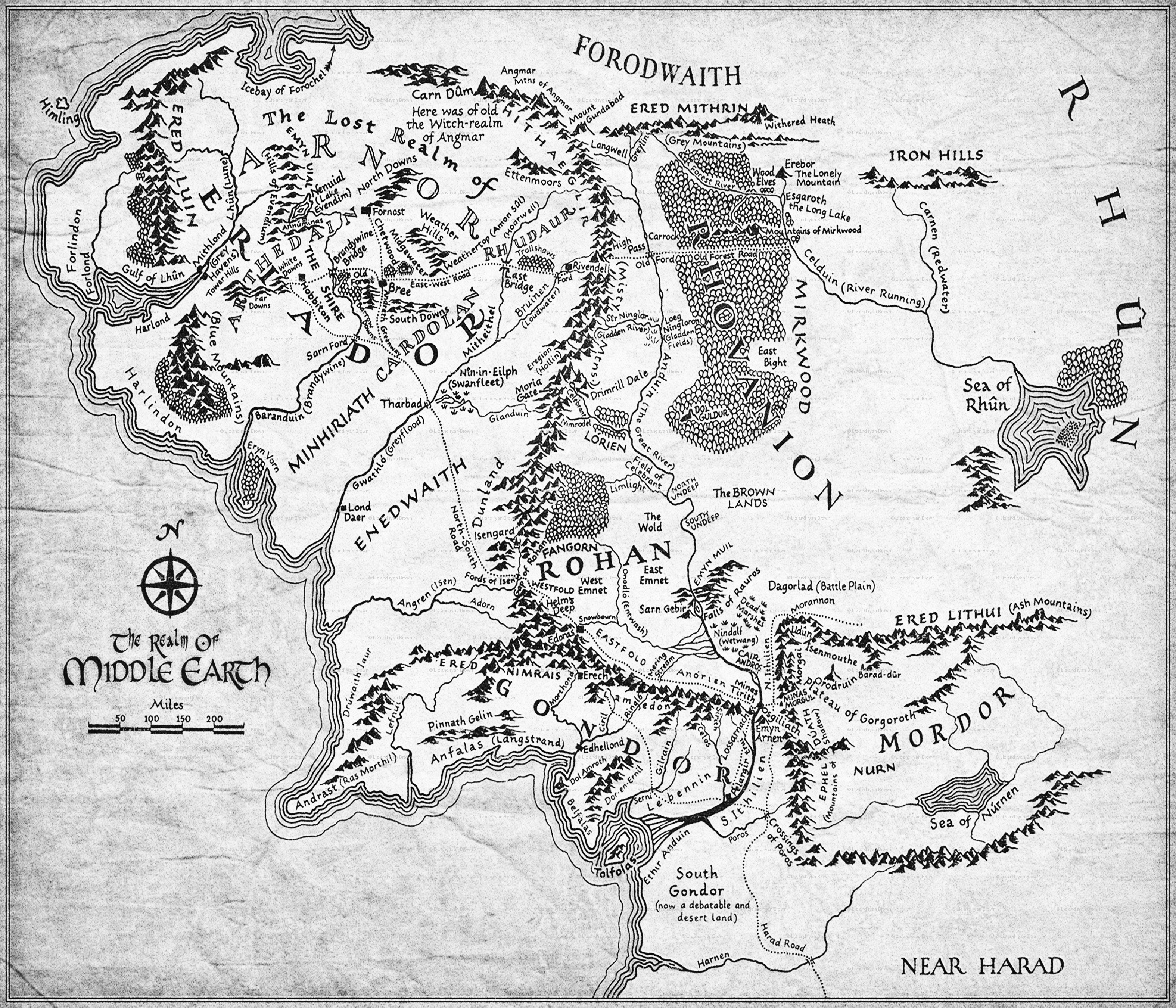 Middle Earth Map High Resolution Maps For You