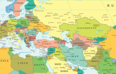 Middle east and europe map tagmap me World Map With Countries