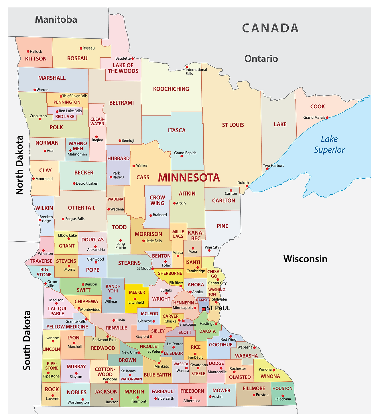 Minnesota Maps Facts World Atlas