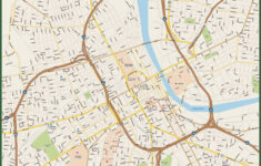 Nashville Downtown Map Digital Vector Creative Force