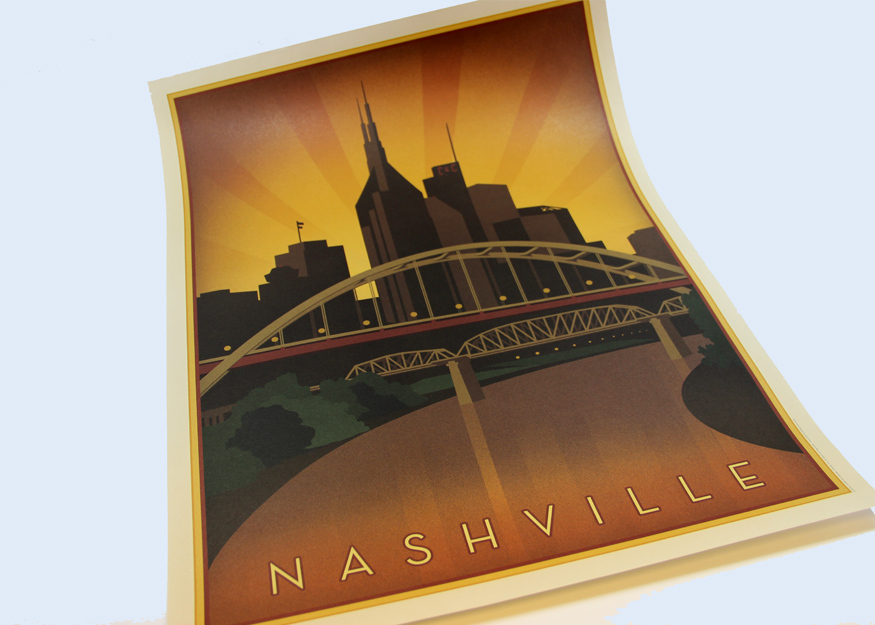 Nashville Poster Anderson Design Group Nashville TN Domtar Paper